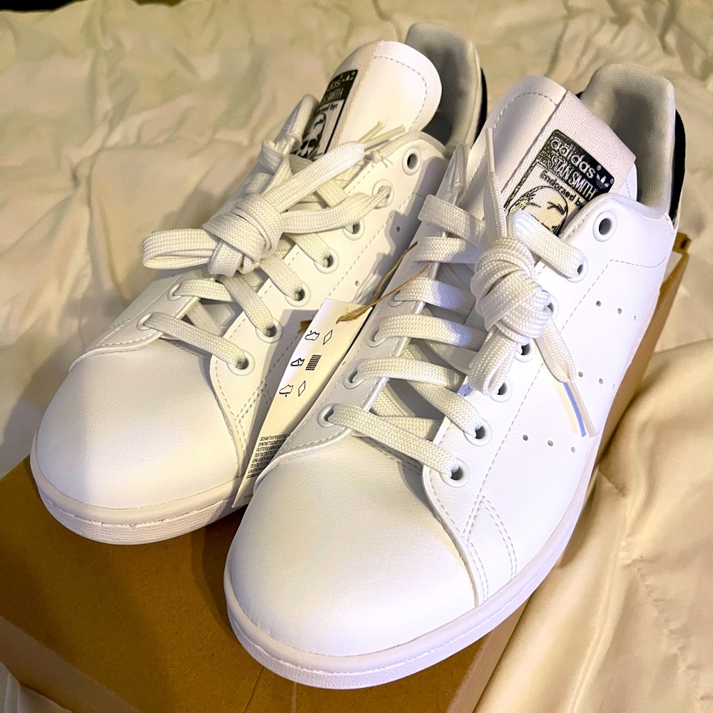 adidas X Parley Stan Smith Parley Cloud White GV7608 Men's Size 8.5 Like New